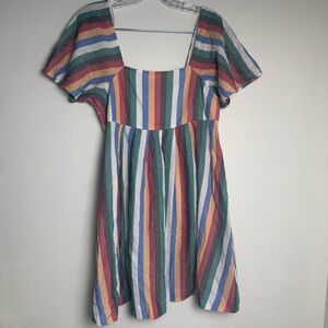 Madewell‎ Multicolor Striped Garment sundress dress